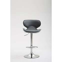 Decoshop26 Tabouret de Bar Chaise - Gris
