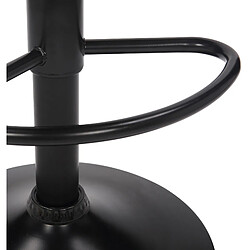 Decoshop26 Tabouret de bar velours - Jaune pas cher