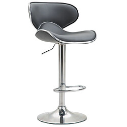 Decoshop26 Tabouret de Bar Chaise - Gris