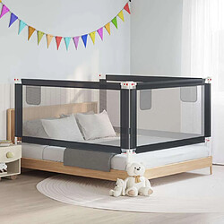 VidaXL Barrière lit d'enfant - Gris foncé 180x25 cm