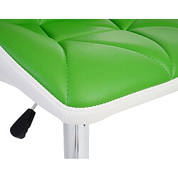 Decoshop26 lot de 2 tabourets de bar - Vert