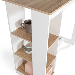 Acheter Idmarket market Table de bar BARTH - Blanc et hêtre