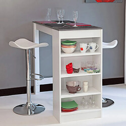 MES Table Bar Blanc & Béton