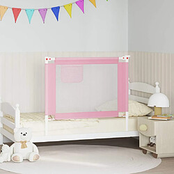vidaXL Barrière de sécurité pour lit d'enfant 100x25 cm - Rose