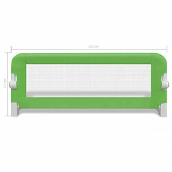 vidaXL Barrière de lit de sécurité pour tout-petits 102x42cm - Vert pas cher