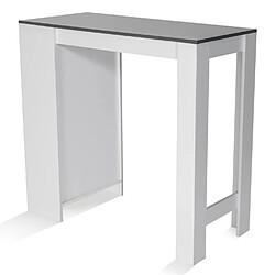 Avis Table de bar IDMARKET BARTH - Bois Blanc/Gris