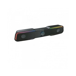 Droxio NESSYE - Noir Barre audio bureau - 10W - Bluetooth 5.0 - USB/Jack 3.5 mm - Rétro-éclairé