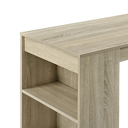 Acheter En.casa Table de bar avec casier - Chêne