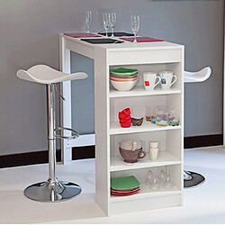 Mes Table de bar Taylor - Blanc