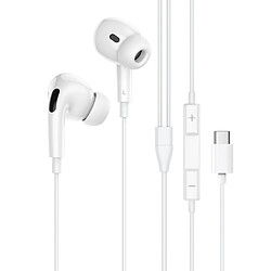 Little Boutik Ecouteurs Filaire Stéreo Type-C - Blanc