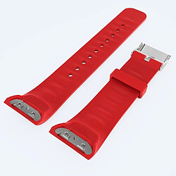 Wewoo Bracelet en cuir pour Galaxy Gear Fit2 R360 - Rouge