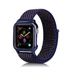 Wewoo Bracelet nylon Apple Watch Série 4 40 mm indigo
