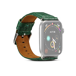 Wewoo Bracelet cuir Apple Watch 44/42 mm - Vert