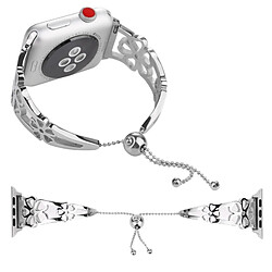 Wewoo Bracelet en acier inoxydable pour Apple Watch séries 3, 2, 1 - Argent