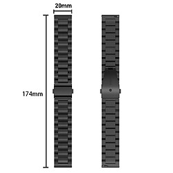 Acheter Cadorabo Bracelet acier pour Samsung Galaxy Watch 42mm - Noir