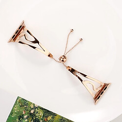 Acheter Wewoo Bracelet Apple Watch Acier Inoxydable 38mm - Or Rose