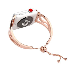 Avis Wewoo Bracelet Apple Watch Acier Inoxydable 38mm - Or Rose