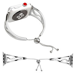 Wewoo Bracelet Inox Apple Watch Series 3/2/1 42mm - Argent
