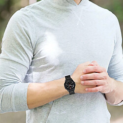 Cadorabo Bracelet acier pour Samsung Galaxy Watch 42mm - Noir pas cher