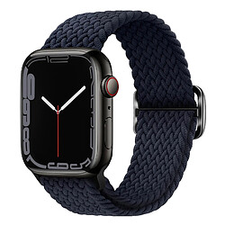 Avizar Bracelet Nylon Tressé Bleu pour Apple Watch