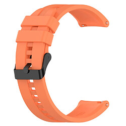 Bracelet en silicone 22mm avec boucle à ardillon en acier, orange pour votre Huawei Watch GT3/GT Runner