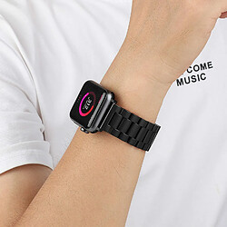 Cadorabo Bracelet acier pour Apple Watch 42/44/45 mm - Noir pas cher