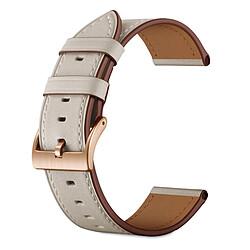 Avizar Bracelet cuir pour Apple Watch 45mm - Beige