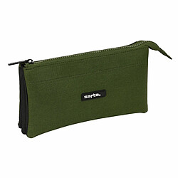 Trousse Fourre-Tout Safta Dark forest Noir Vert