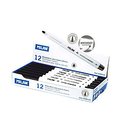 Milan Feutres Tableau Blanc (12 Unités) - Noir