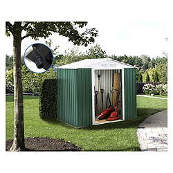 Habitat Et Jardin Abri de jardin métal - Rosas - 4,07 m² avec gouttière - Vert