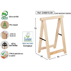 Avis Astigarraga Tréteau en Pin PRO 50