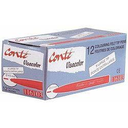 BIC Kids VisaColor 12 Feutres Rouge