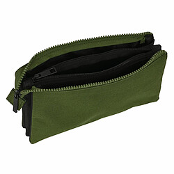 Trousse Fourre-Tout Safta Dark forest Noir Vert