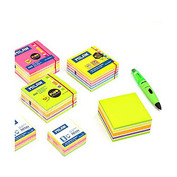 Milan Bloc de Notes Fluo Autocollants
