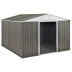 Habitat Et Jardin Abri jardin métal Dallas - 8,84 m² - Taupe