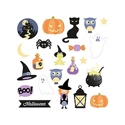 Artemio 42 formes découpées en papier - Halloween