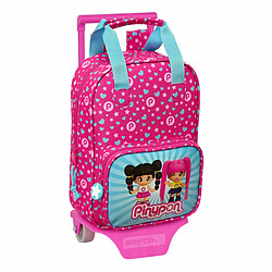 Cartable à Roulettes Pinypon Bleu Rose