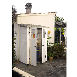 Abri mural résine 1,32 m2 beige/marron - EVO 100 - HABRITA