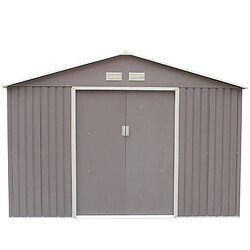 Concept Usine Abri de jardin 10,85 m² en acier gris SANCY