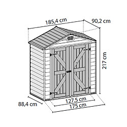 Avis Palram 1.854×0.902×2.17m - 1.55m²