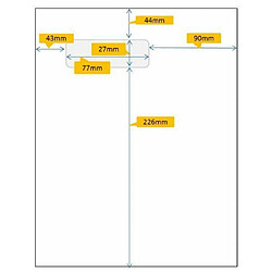 Avery Feuilles Papier Étiquettes - 500 pcs