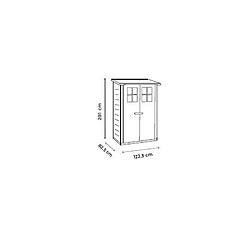 Habrita 0.95×1.39×2.01m - 1.32m² pas cher