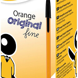 Bic Stylo Bille Orange Noir
