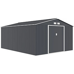 Habitat Et Jardin Abri de jardin métal Vegas - 15 m² - Gris