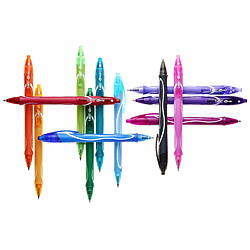 BIC Gel-ocity Quick Dry Stylos-Gel Rose (12 Pièces) pas cher