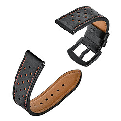 Wewoo Bracelet Cuir Œillets Samsung Galaxy Watch Active pas cher