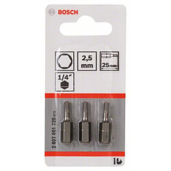 Bosch Embouts de vissage hexagonaux - Lot de 3