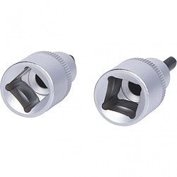 Ks tools Embouts de vissage hexagonaux - Lot de 2 pas cher
