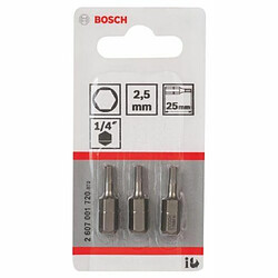 Bosch Embouts de vissage hexagonaux - Lot de 3