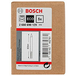 Bosch Burin pointu SDS-max béton - Lot de 5